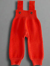 Solid Color Knit Overalls Dungarees