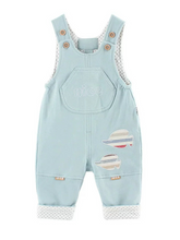 Double Layer Warm And Crotch Opening Trousers Pure Cotton Overalls For Babies