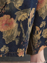 Vintage Floral Beautiful Denim Overalls Dungarees
Vintage Women Printed Overalls Dungarees