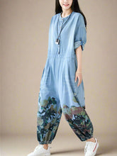 Boho Blossom Denim Overall Dungaree Boho Women Dungarees