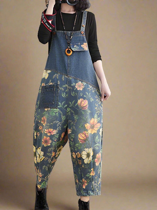 Floral Women Dungarees