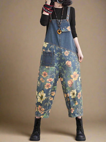 Floral Women Dungarees