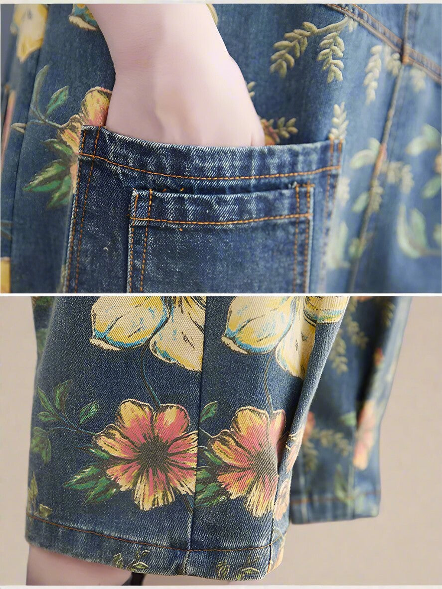 Floral Women Dungarees