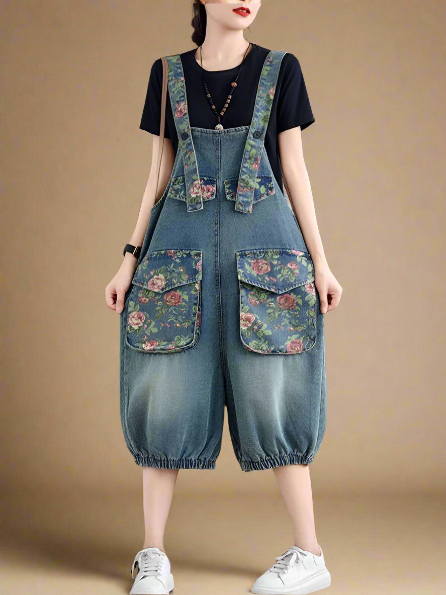 Floral Women Dungarees