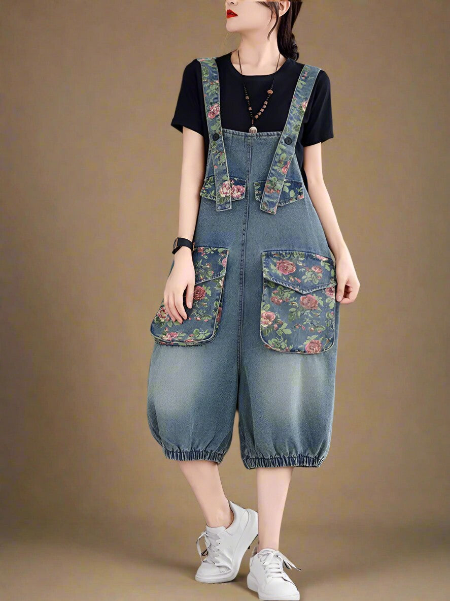 Floral Women Dungarees