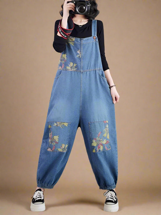 Floral Women Dungarees