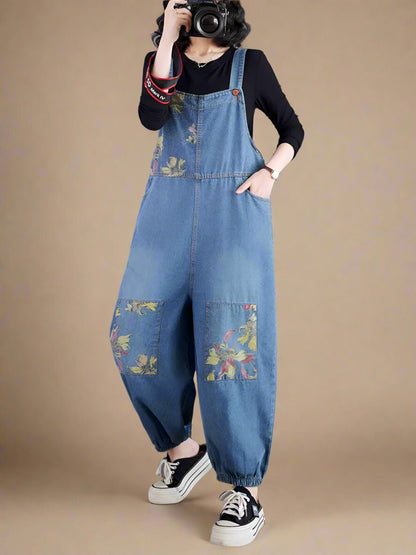 Floral Women Dungarees