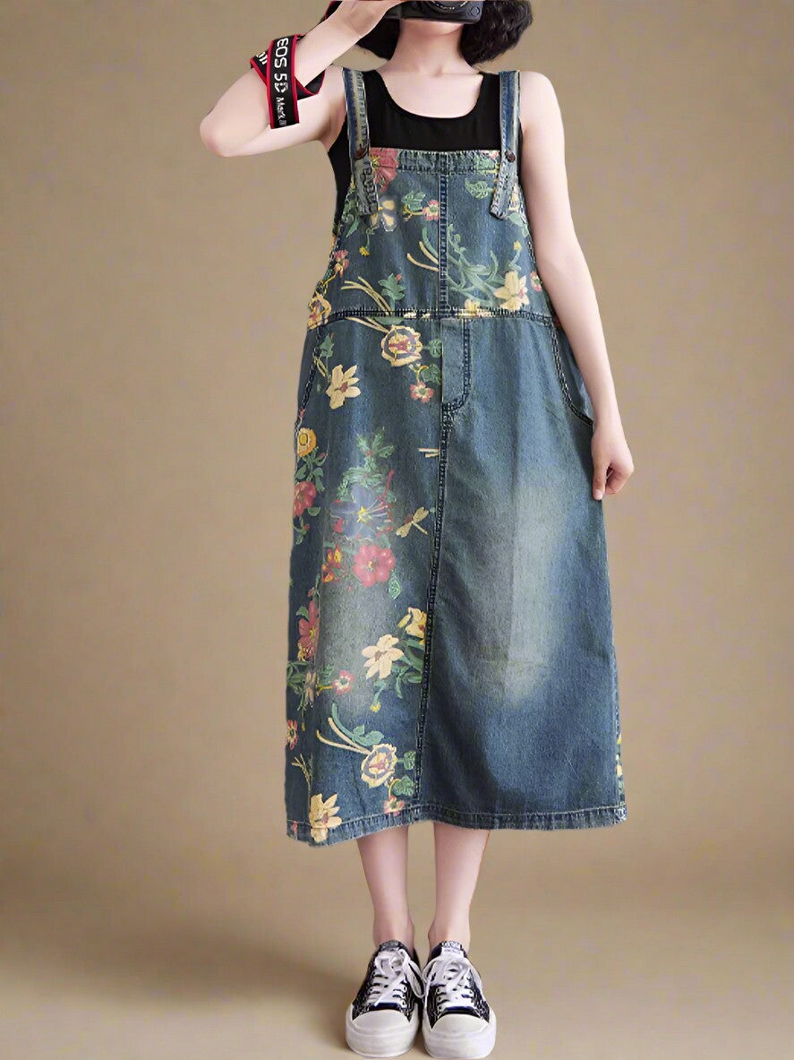 Floral Women Dungarees