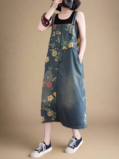 Floral Women Dungarees