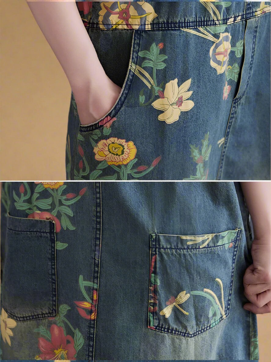 Floral Women Dungarees