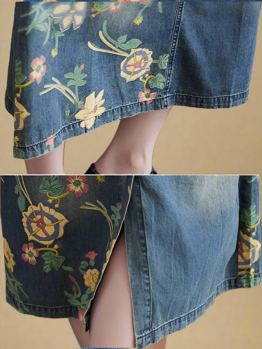 Floral Women Dungarees