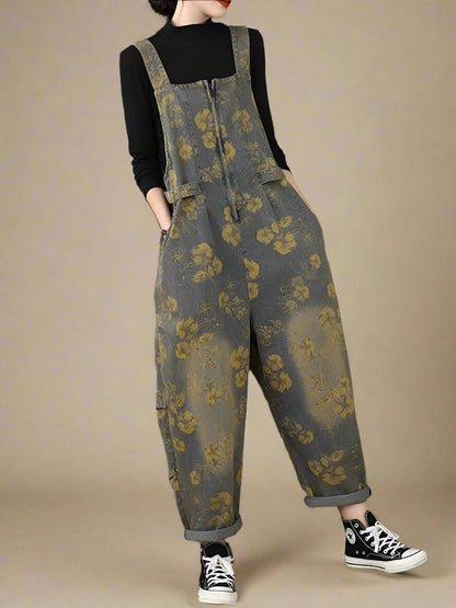 Floral Women Dungarees