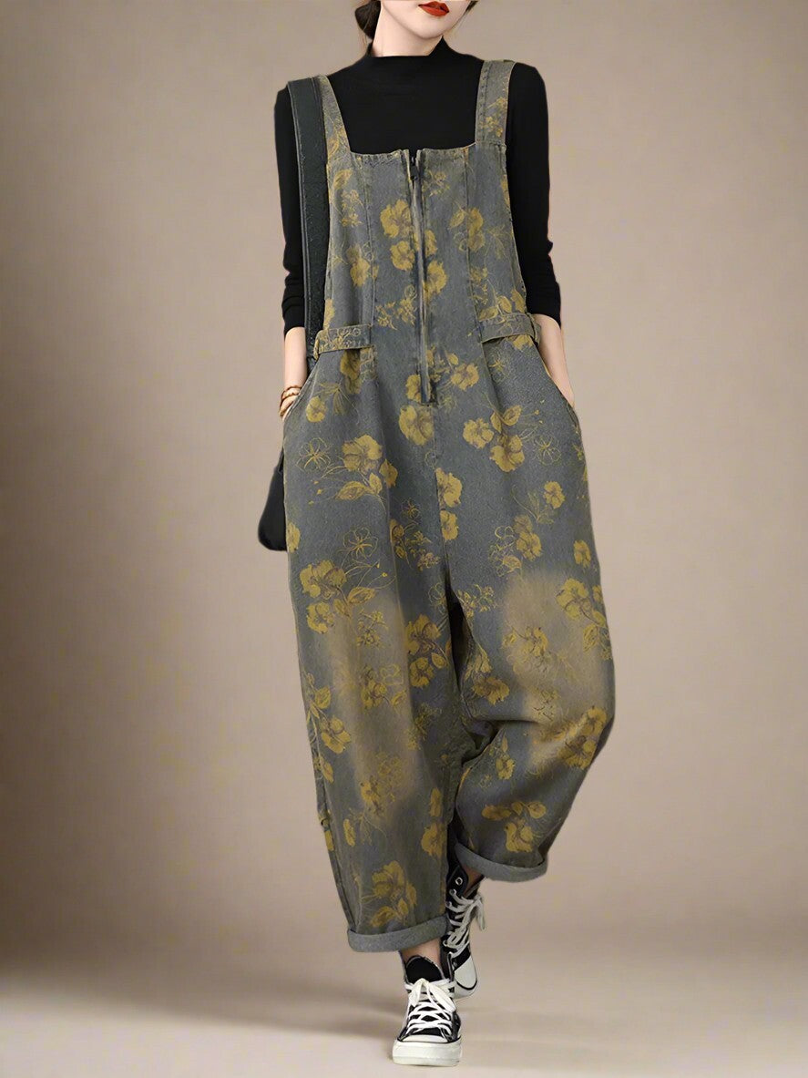 Floral Women Dungarees