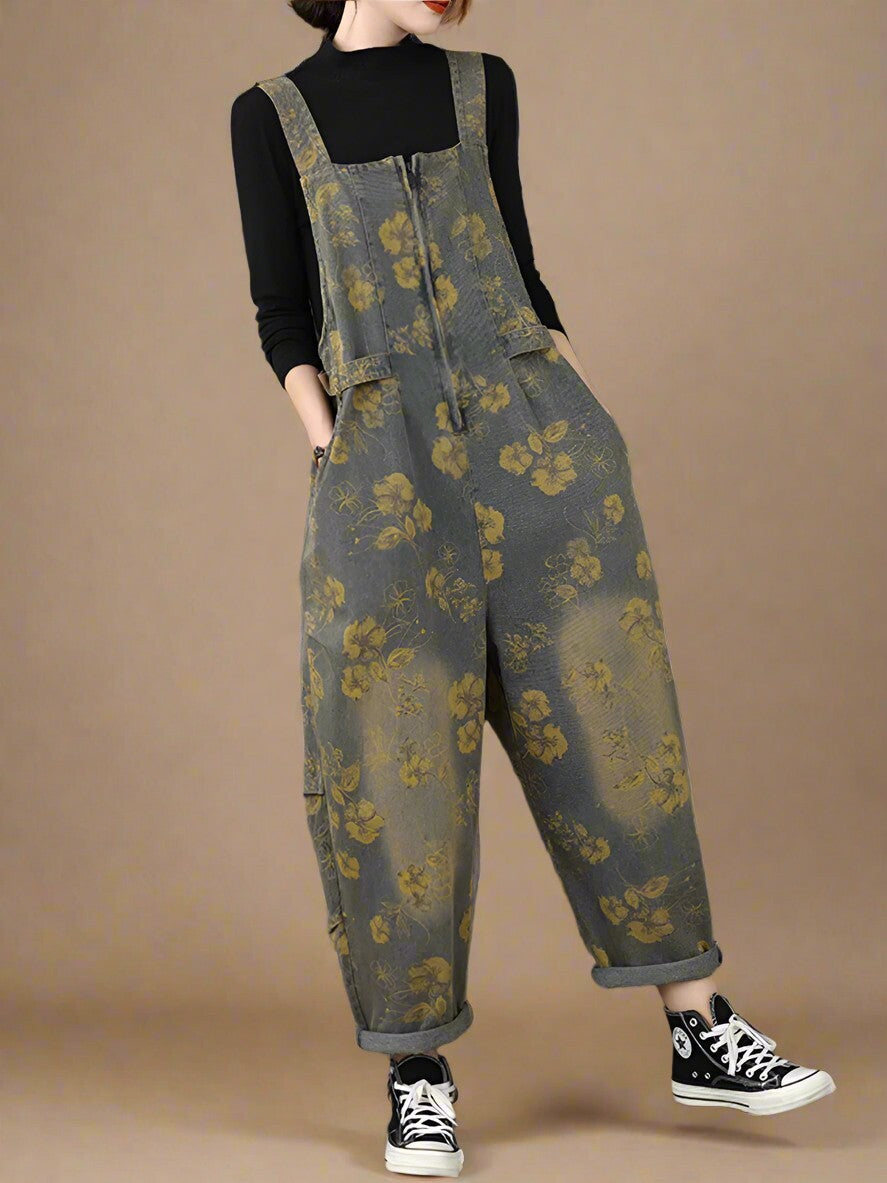 Floral Women Dungarees