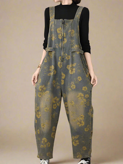 Floral Women Dungarees