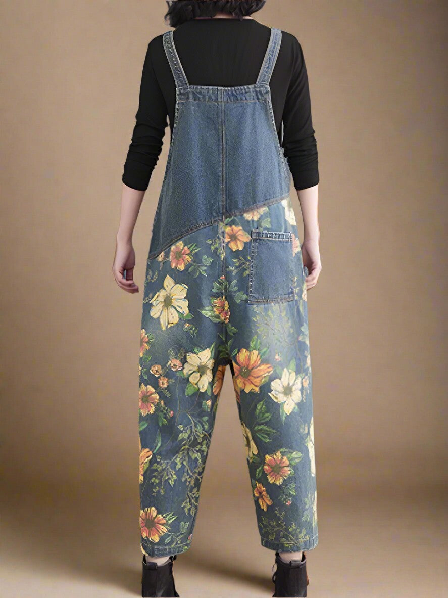 Floral Women Dungarees