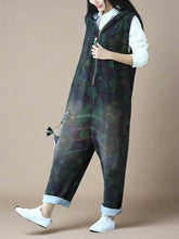 Hooded Zipper Overalls Dungarees
